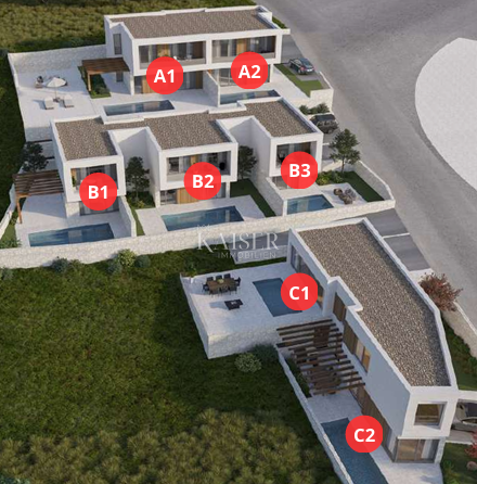 Crikvenica - casa di 95m2 con vista panoramica e piscina