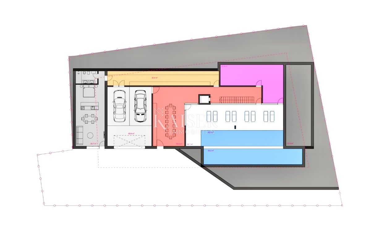 Opatija, Kolavići – Terreno edificabile con permesso di costruzione per una villa di lusso