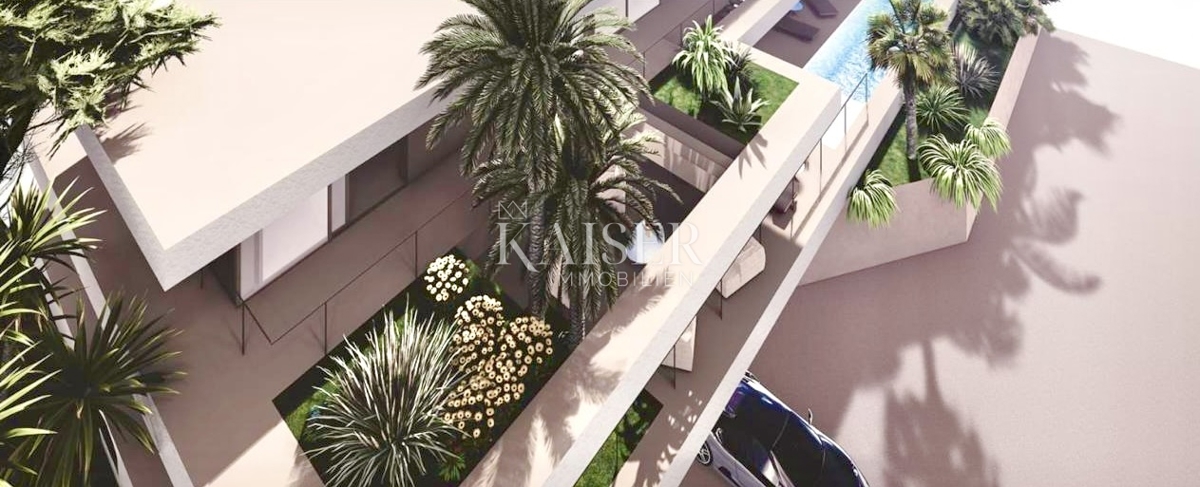 Opatija, Kolavići – Terreno edificabile con permesso di costruzione per una villa di lusso