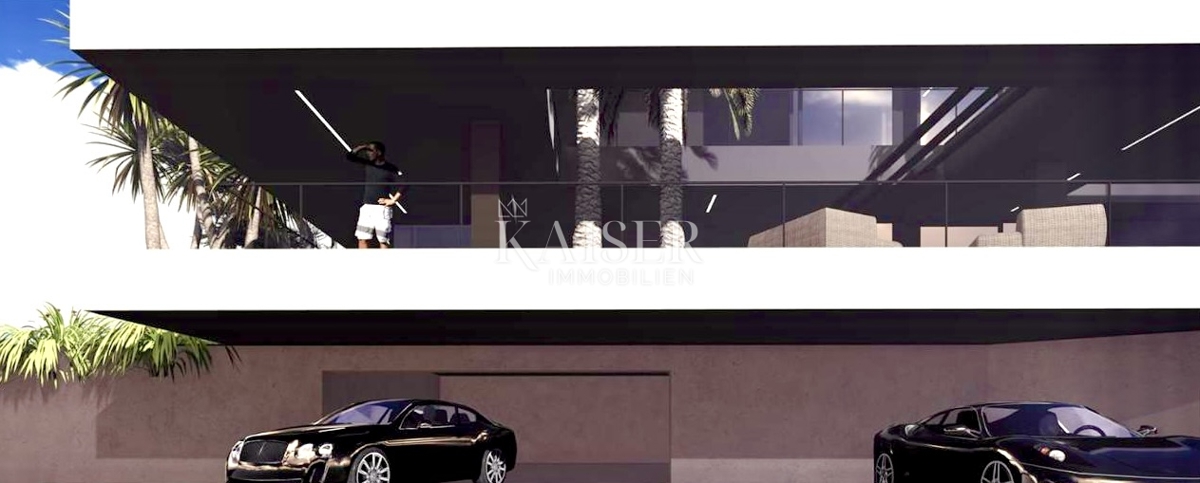 Opatija, Kolavići – Terreno edificabile con permesso di costruzione per una villa di lusso