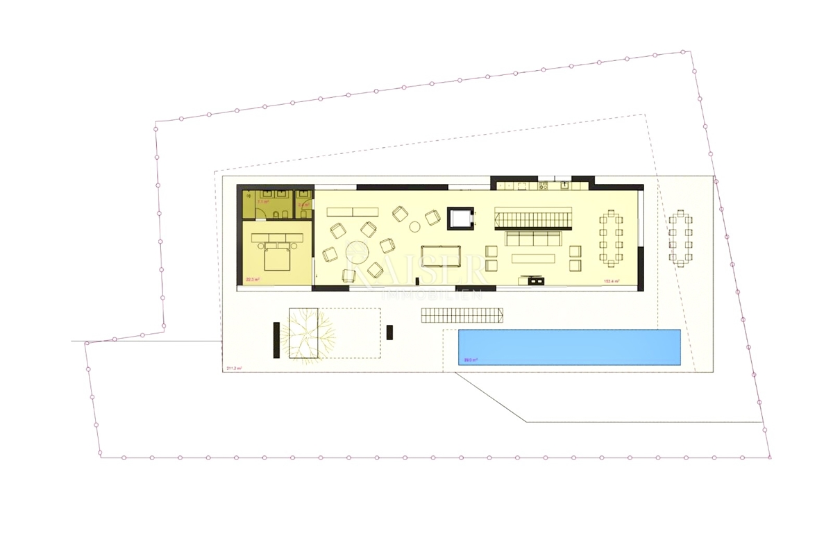 Opatija, Kolavići – Terreno edificabile con permesso di costruzione per una villa di lusso