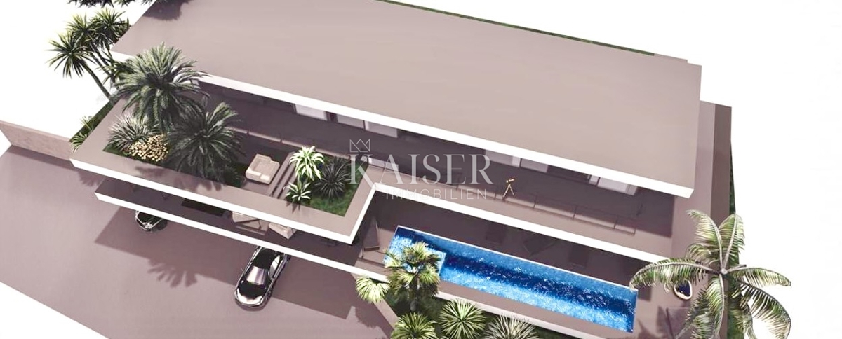 Opatija, Kolavići – Terreno edificabile con permesso di costruzione per una villa di lusso