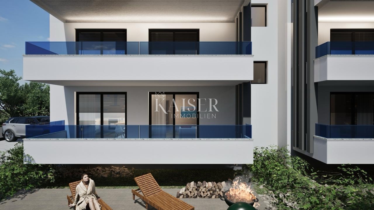 Zara, Sukošan - appartamento al piano terra con giardino, a 200 m dal mare