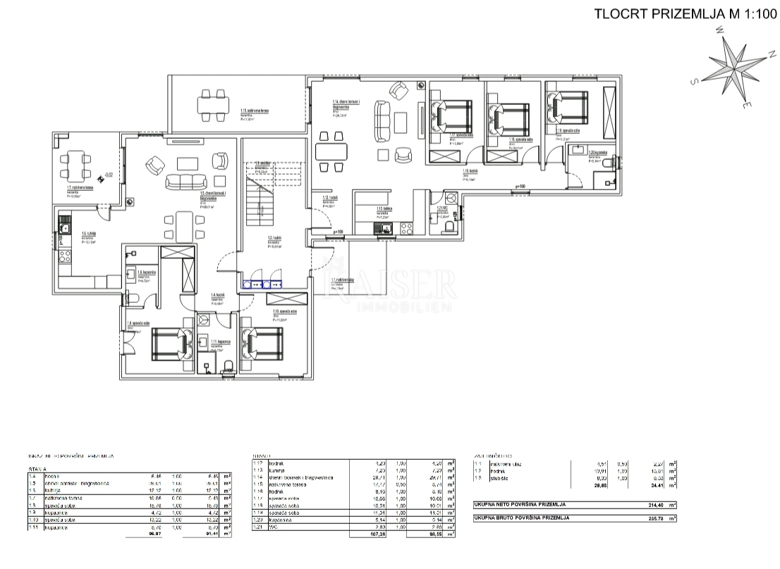 Istria, Parenzo - appartamento al piano terra con tre camere da letto, a 800 m dal mare