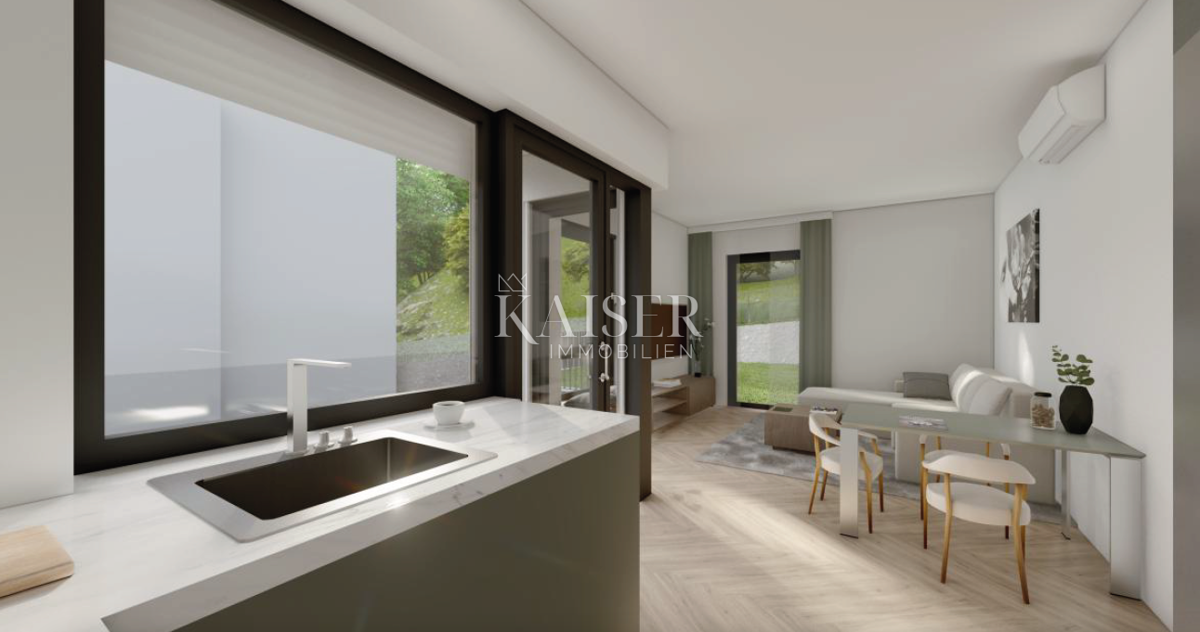 Rijeka, Bivio – Appartamento (3) con una camera da letto e ampio spazio esterno a 100 m dal mare