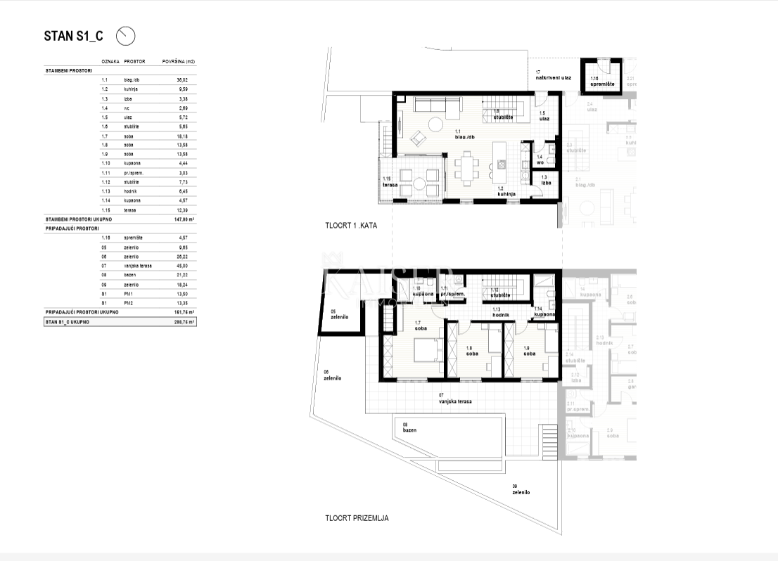 Appartamento Glavani, Kostrena, 165m2