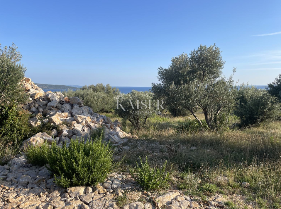Isola di Krk, Krk, terreno edificabile con vista
