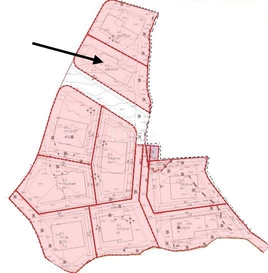 Isola di Krk, Krk, terreno edificabile con vista