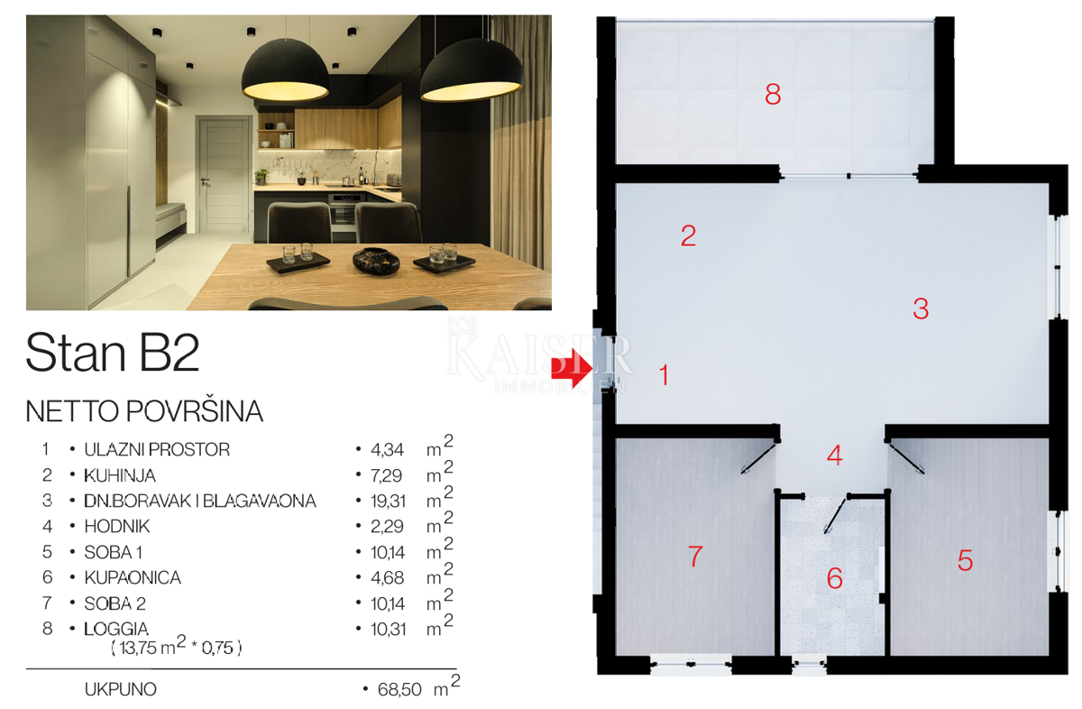 Appartamento Rogoznica, 1m2