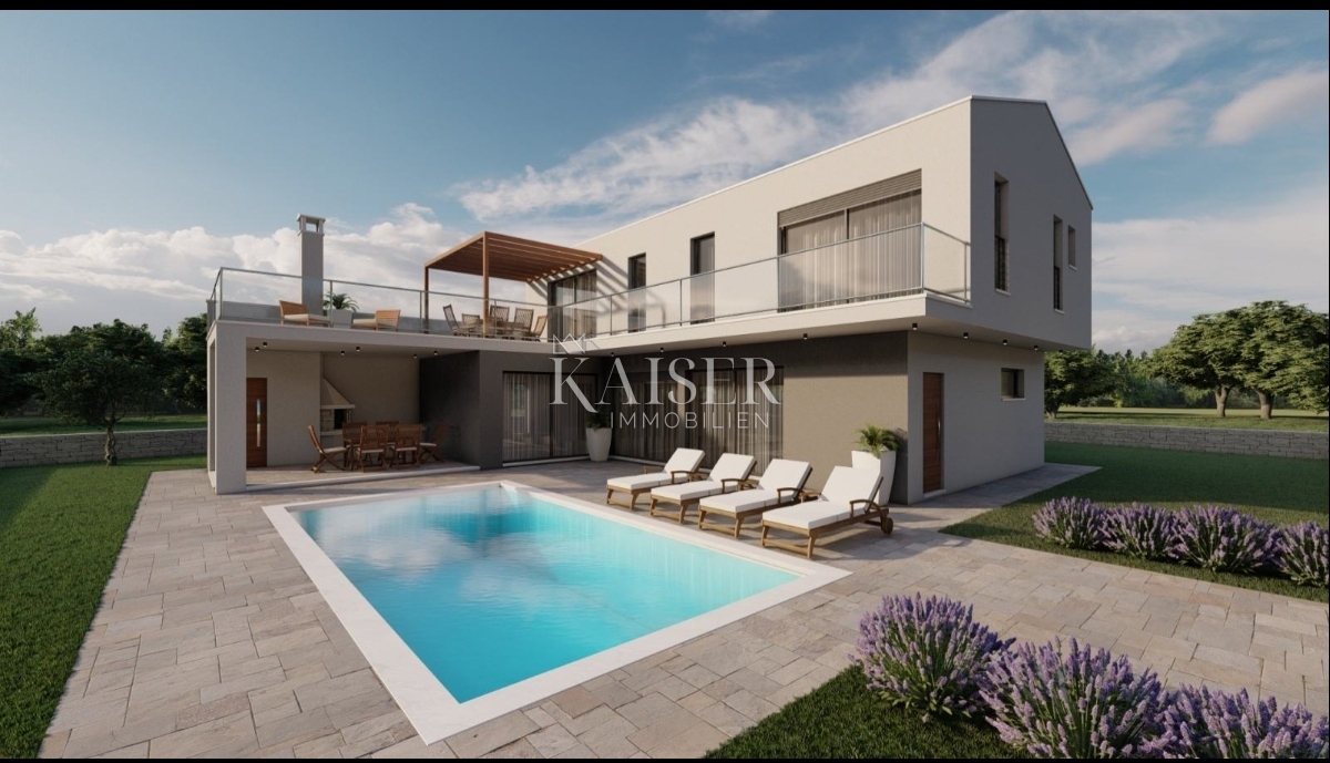 Istria, Prnjani - terreno edificabile con progetto