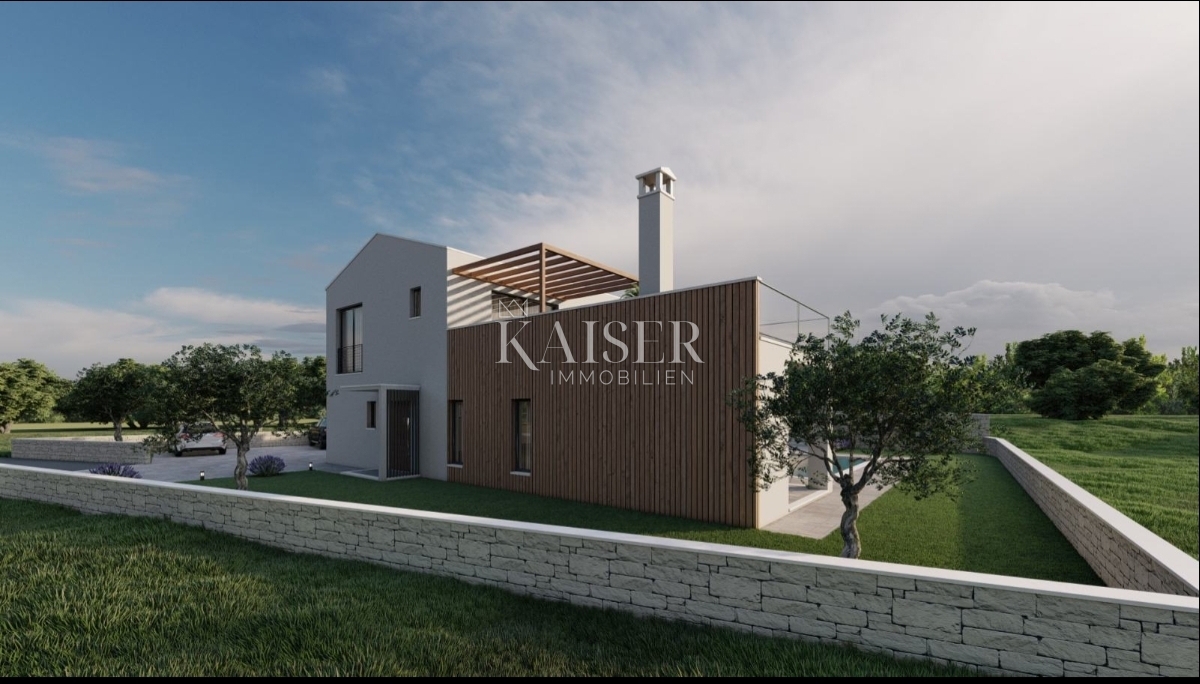 Istria, Prnjani - terreno edificabile con progetto