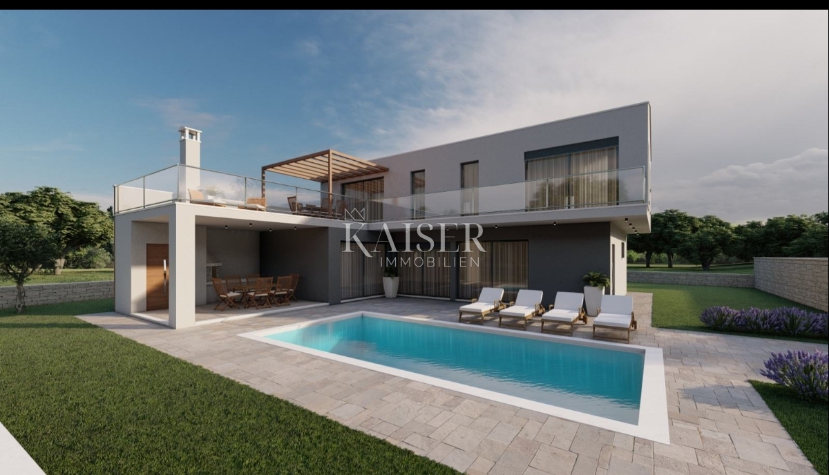 Istria, Prnjani - terreno edificabile con progetto