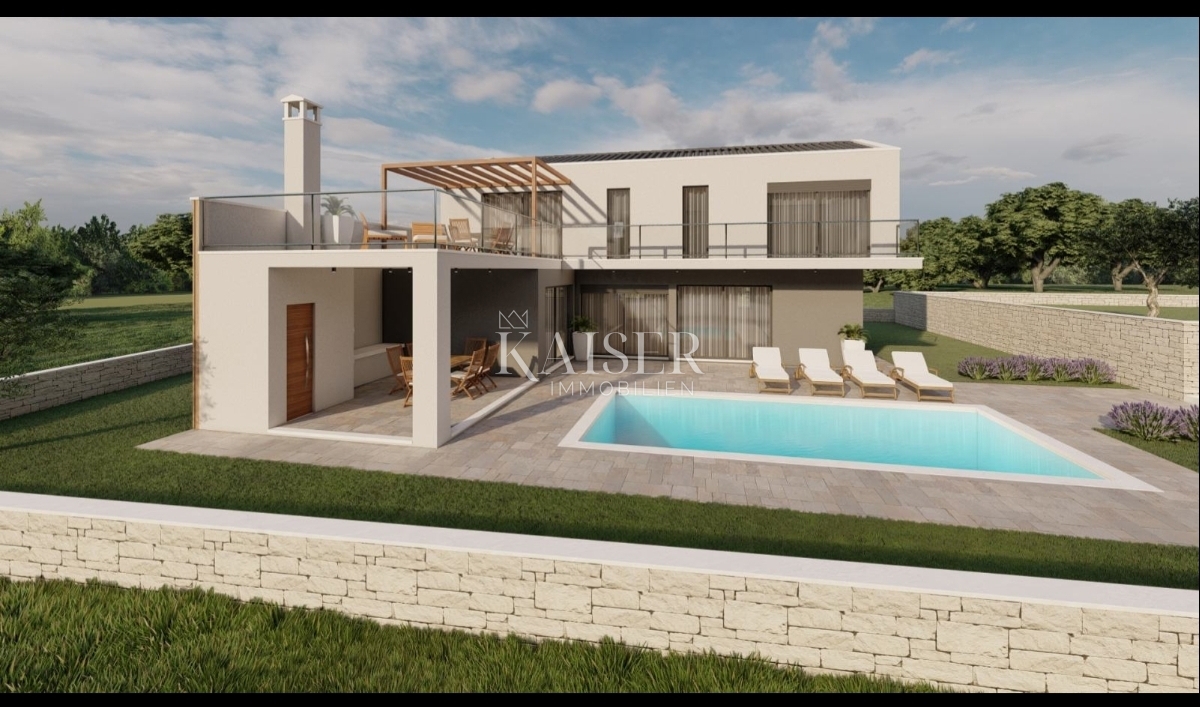 Istria, Prnjani - terreno edificabile con progetto