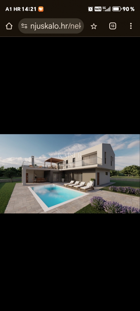 Istria, Prnjani - terreno edificabile con progetto