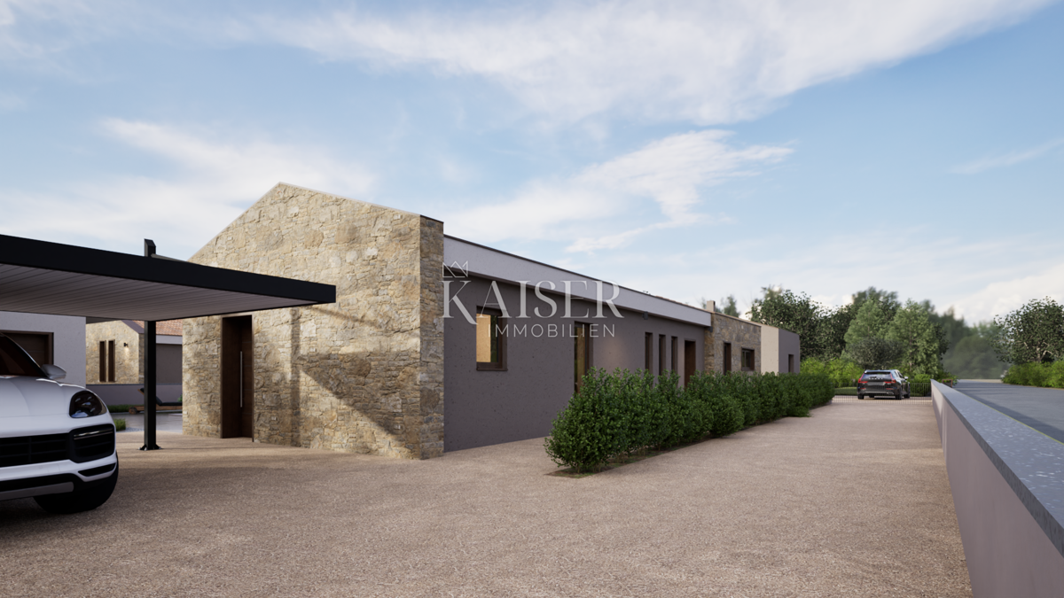 Istria - Barban, moderna casa a un piano con piscina