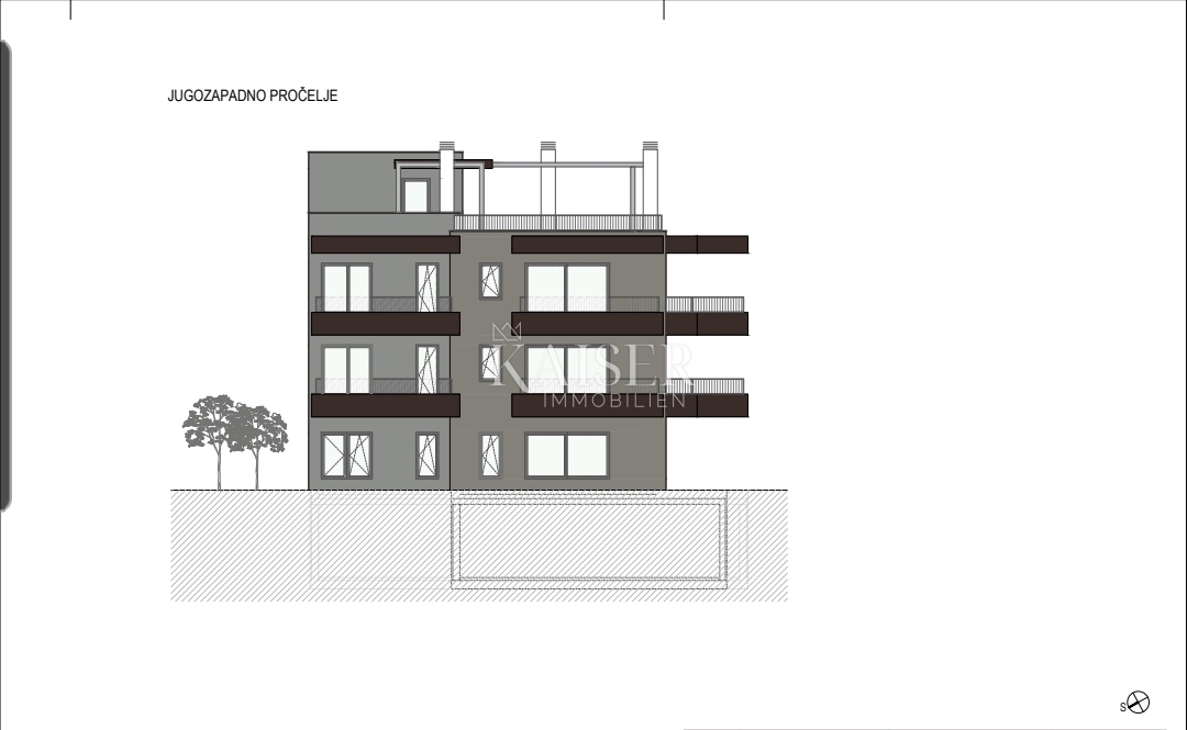 Sukošan S4 grande terrazza + balcone, nuova costruzione