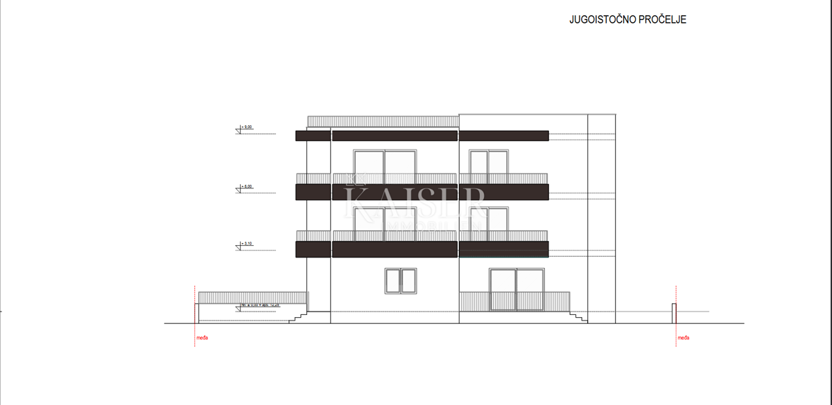 Sukošan S6 56,43 m2 2 camere da letto 2° piano