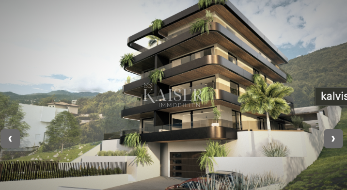 Opatija – Ičići: Appartamento di lusso con giardino privato e vista panoramica sul Golfo del Quarnero