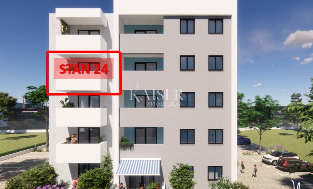 Istria, Pola – moderno appartamento con due camere da letto di 54 m² e balcone