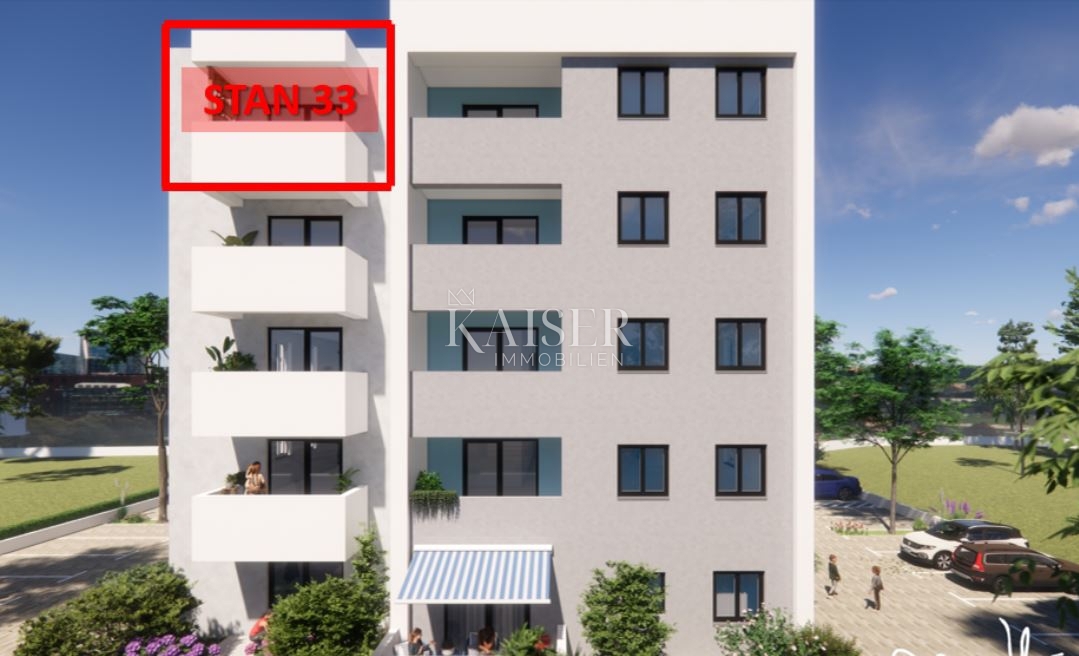 Istria, Pola – moderno appartamento con due camere da letto di 54 m² e balcone