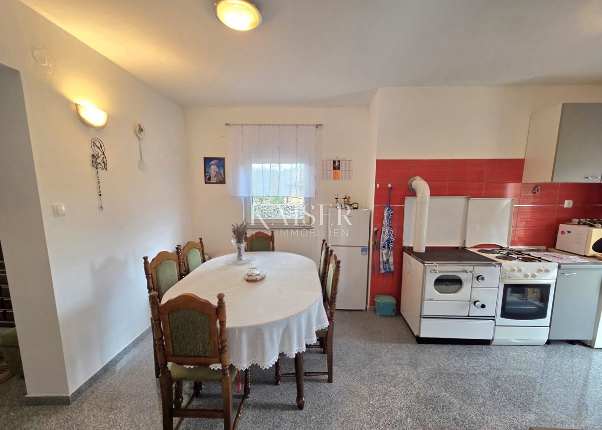 Krk, Gostinjac - casa 95m2 con due appartamenti separati