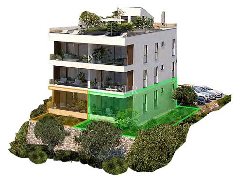 Zadar, Sveti Filip i Jakov – Edificio 1, Appartamento A1 con 2 camere da letto, giardino privato e vista mare (151,86 m²)