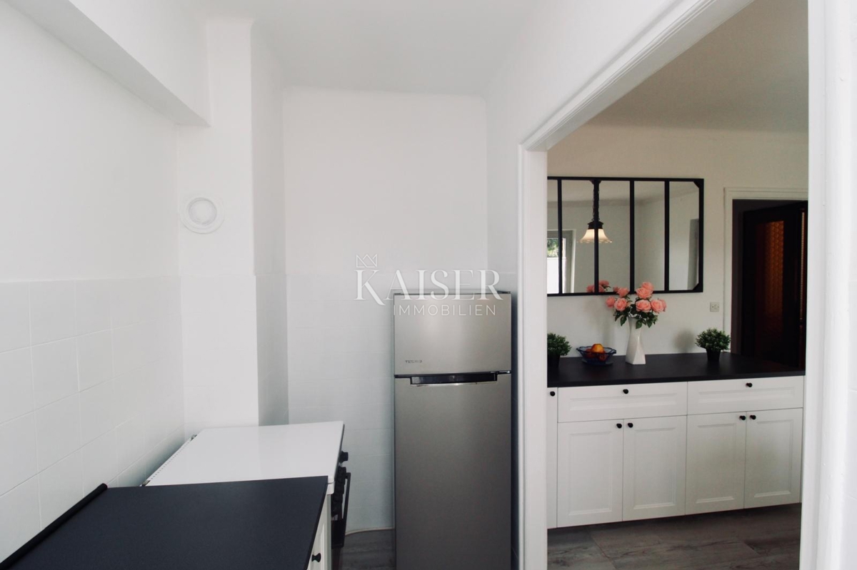 Opatija, Lovran – Piano di una casa familiare con terrazza e giardino al centro