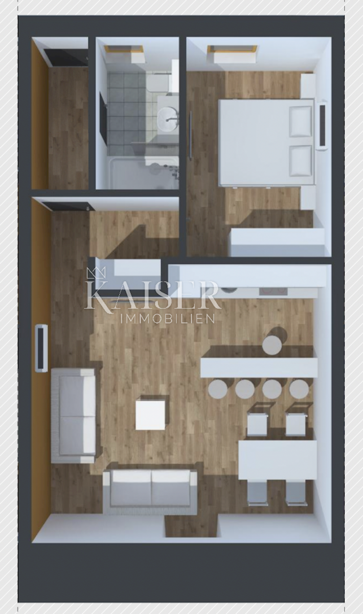 Appartamento Volosko, Opatija, 62,96m2