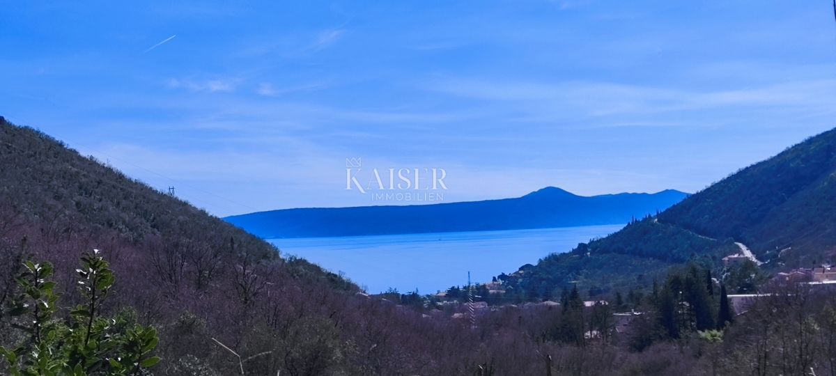 Mošćenička Draga - terreno con vista mare, 1.215 m2