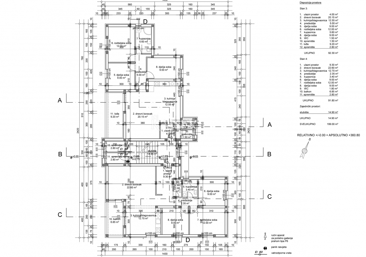 Viškovo, appartamento trilocale 92 m2 in una nuova costruzione