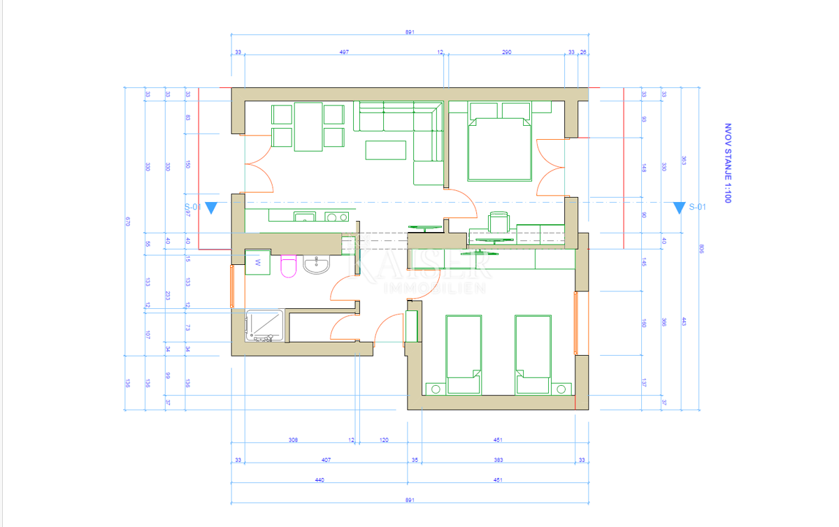 Istria, Cittanova - appartamento bilocale 53m2, occasione unica: posizione vicino al mare