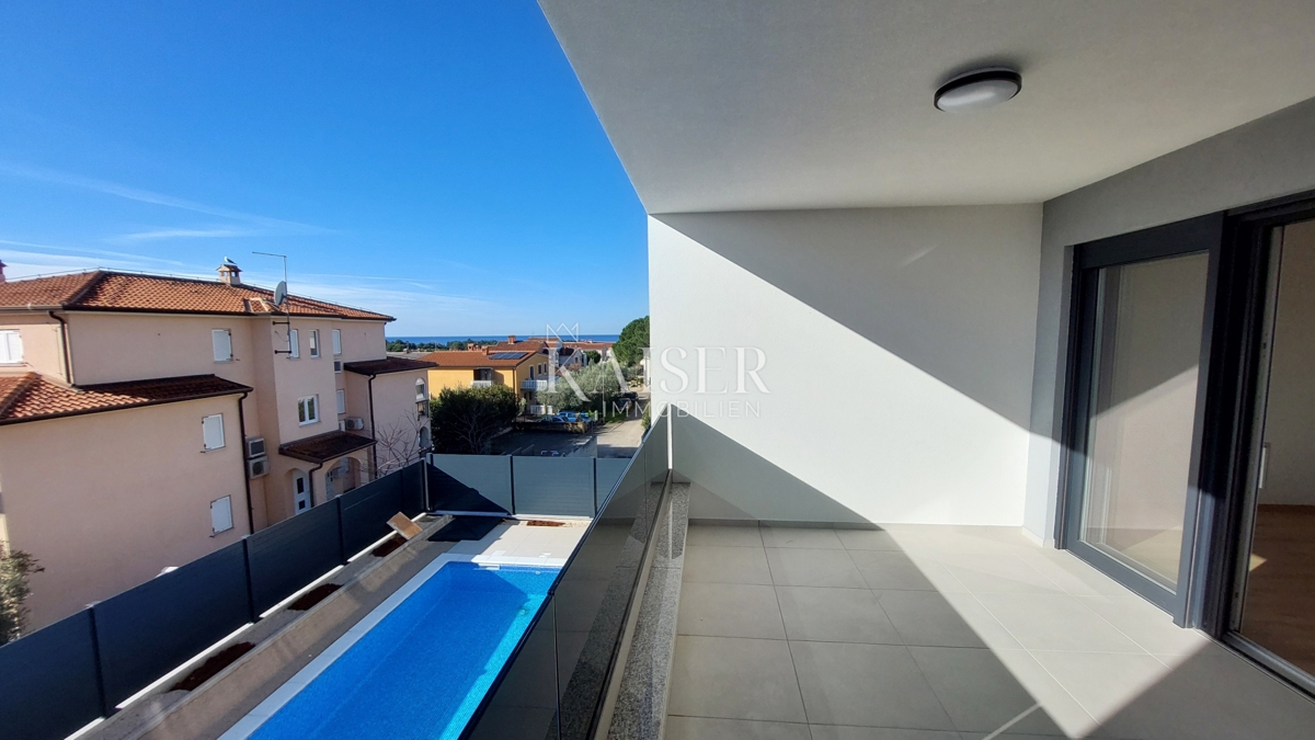 Istria, Cittanova - appartamento con due camere da letto e soggiorno, 66m2; primo piano