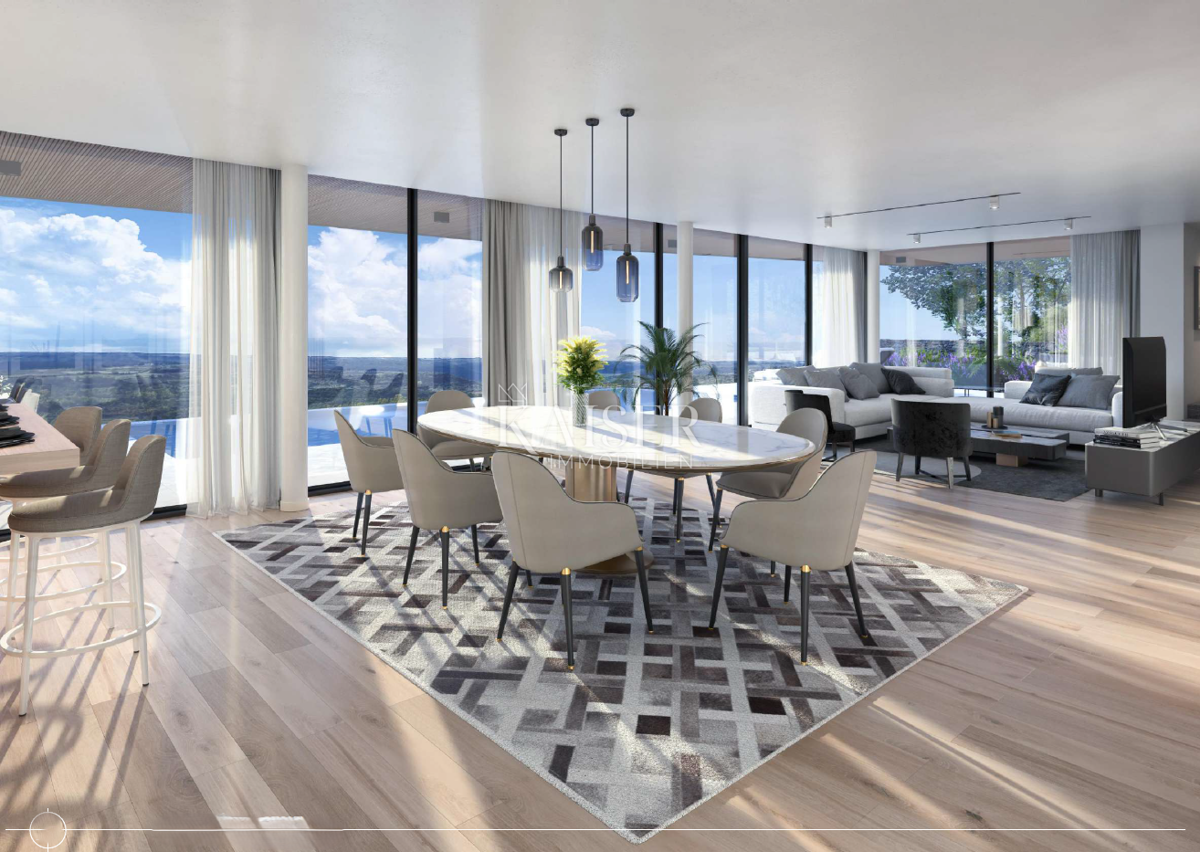 Istria, Buie, dintorni - villa 280m2 con piscina a sfioro e splendida vista 