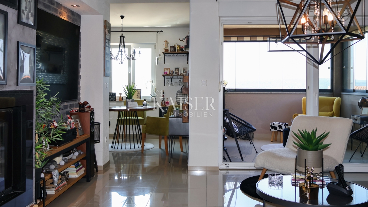 Crikvenica - Lussuoso appartamento duplex con jacuzzi e vista panoramica sul mare
