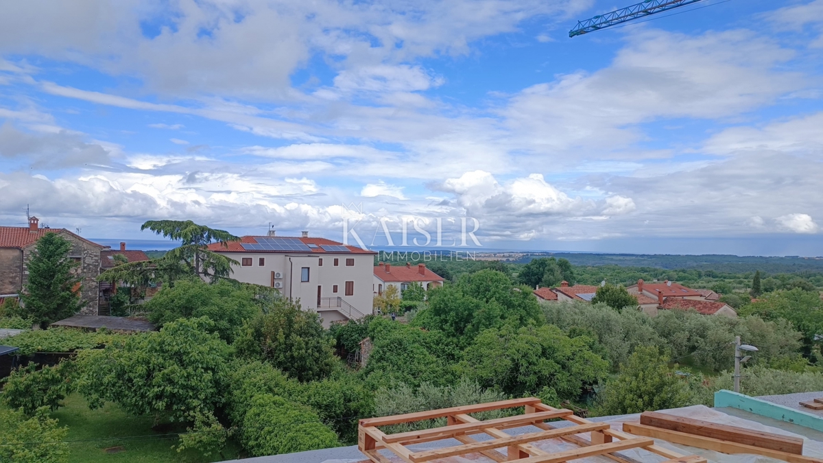 Istria, Tar - lussuoso appartamento di 147 m2 con terrazza panoramica e vista mare
