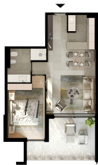 Appartamento Umag, 58,80m2