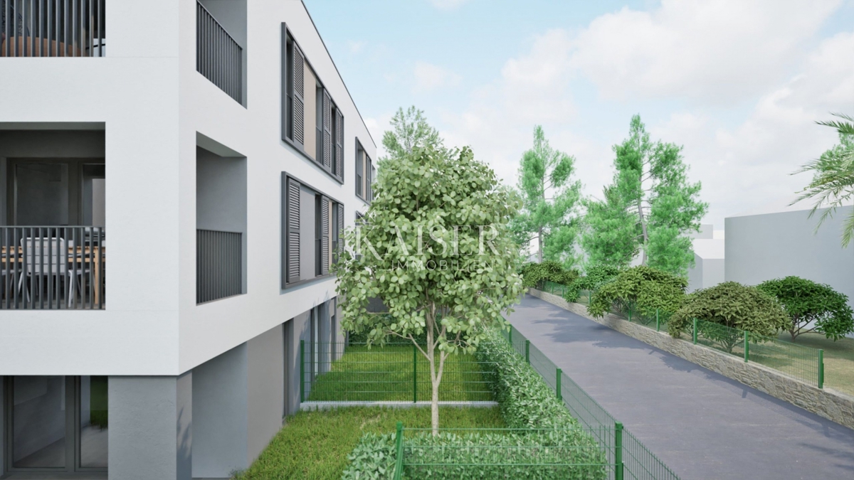 Zara, Ričine, appartamento con due camere da letto 82 m2 con giardino, nuova costruzione