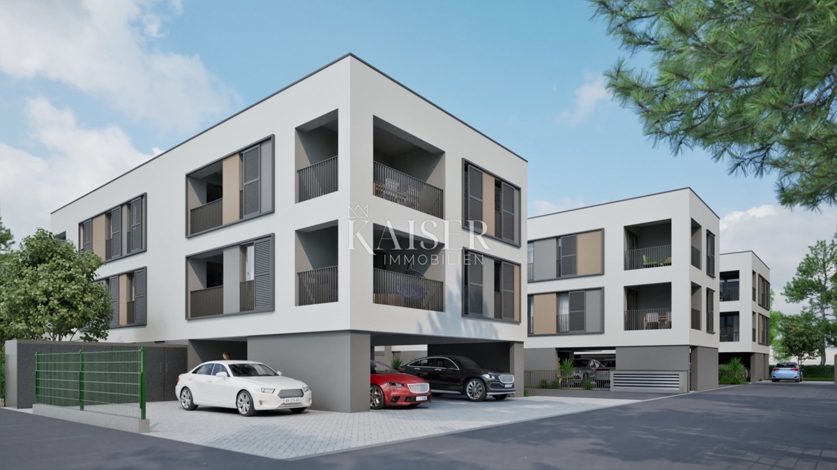 Zara, Ričine, appartamento con due camere da letto 82 m2 con giardino, nuova costruzione