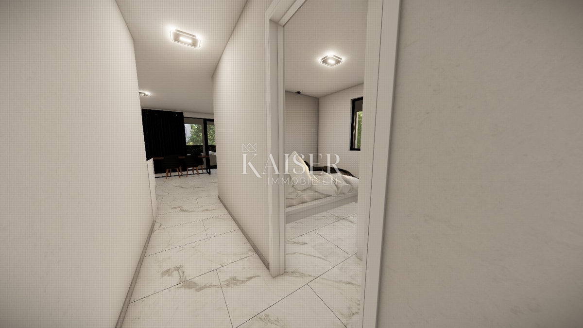 Zara, Vir - appartamento in un nuovo edificio a 400 m dal mare con vista