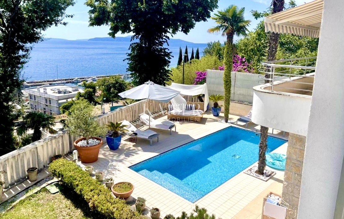 Opatija, Ičići - Bellissima villa familiare con piscina a 200 m dal mare