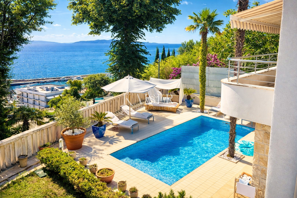 Opatija, Ičići - Bellissima villa familiare con piscina a 200 m dal mare
