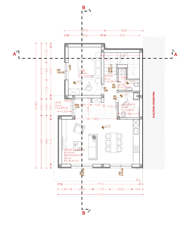Istria, Pola - moderna casa bifamiliare di 120m2 con piscina e terrazza