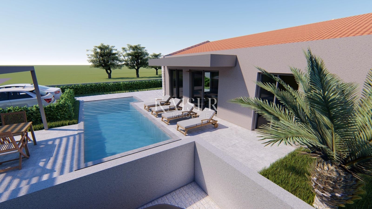 Istria, Visinada - casa bifamiliare con piscina