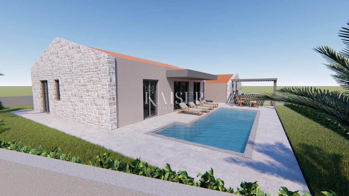 Istria, Visinada - casa bifamiliare con piscina
