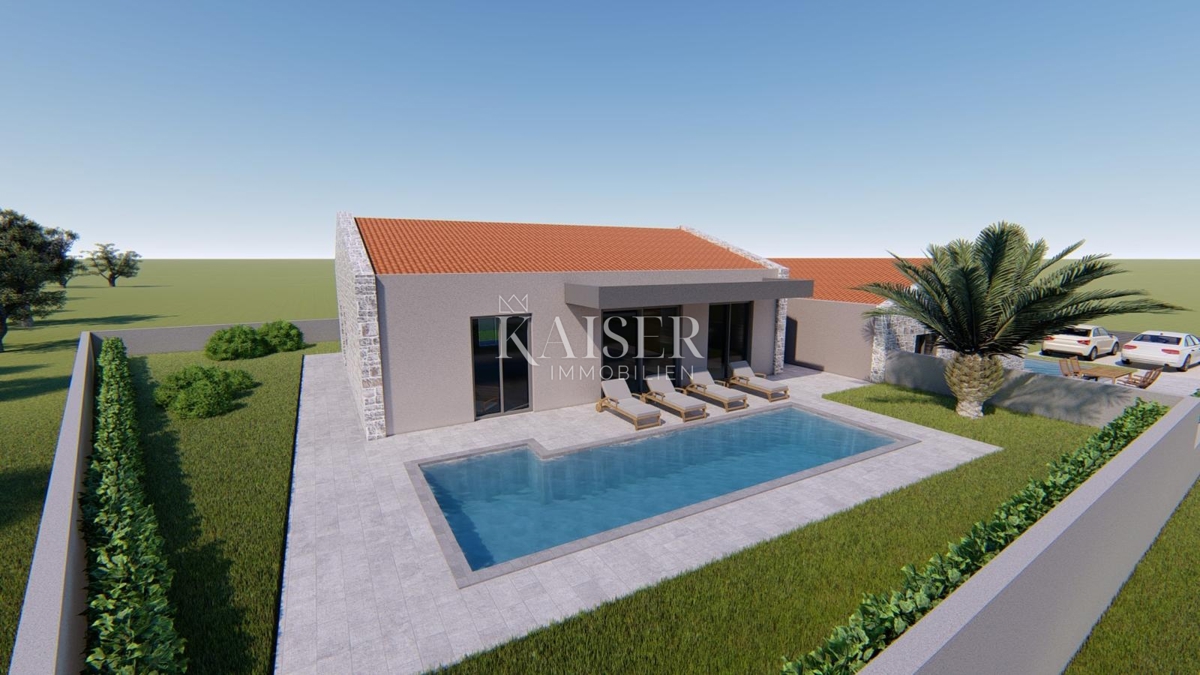 Istria, Visinada - casa bifamiliare con piscina