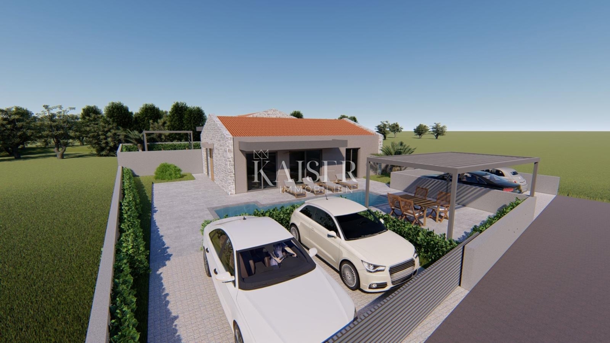 Istria, Visinada - casa bifamiliare con piscina