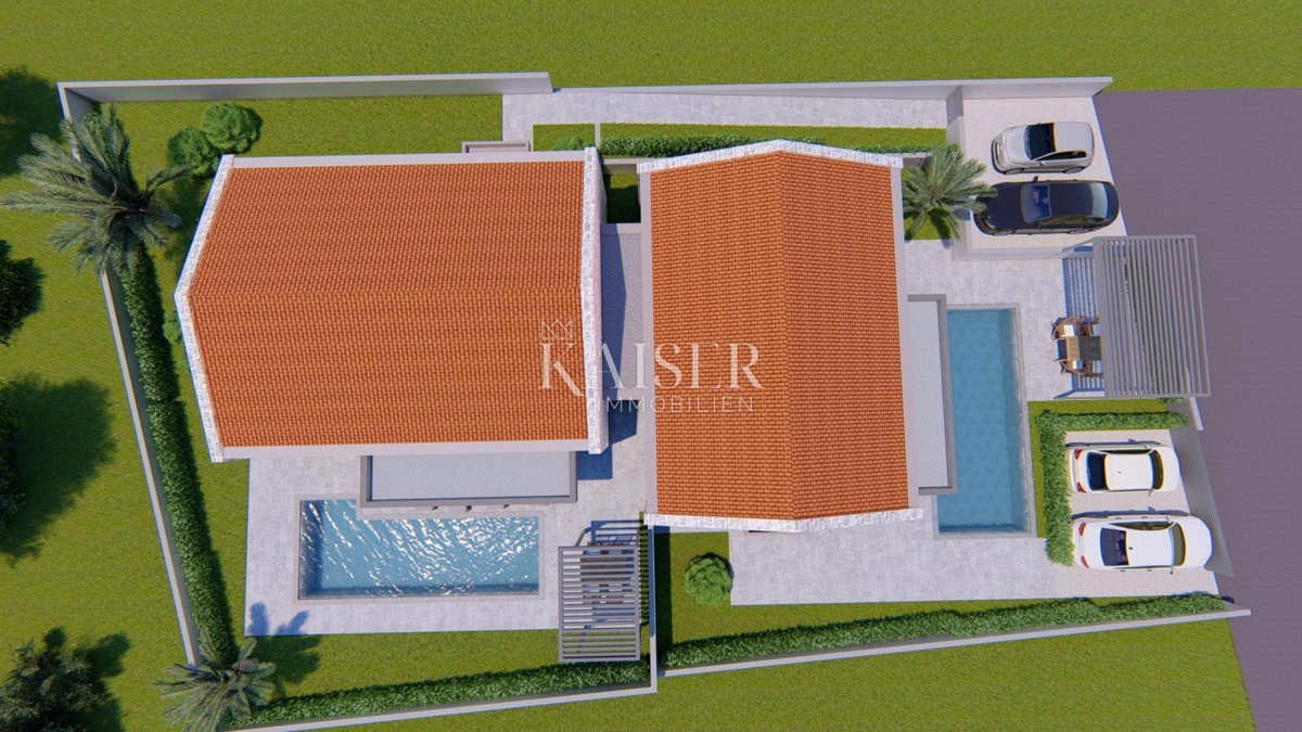 Istria, Visinada - casa bifamiliare con piscina