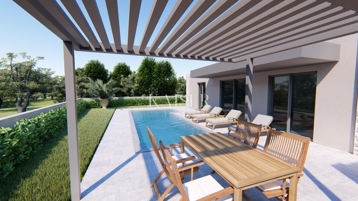 Istria, Visinada - casa bifamiliare con piscina