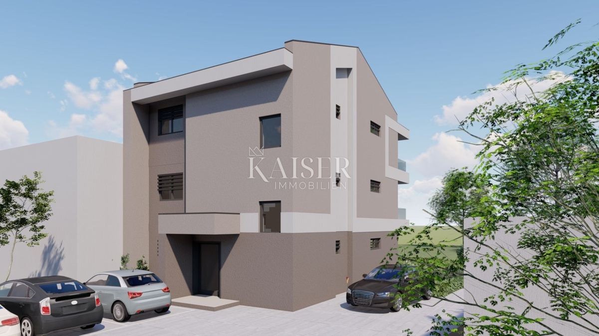 Fasana, Valbandon - appartamento con due camere da letto, nuova costruzione con due posti auto