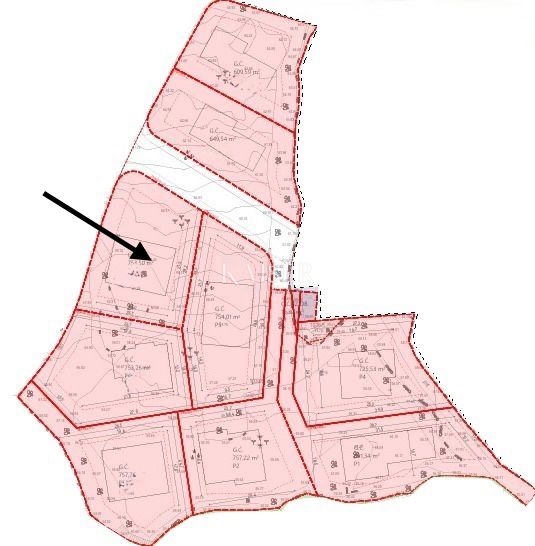 Земля під забудову Krk, 753,50m2